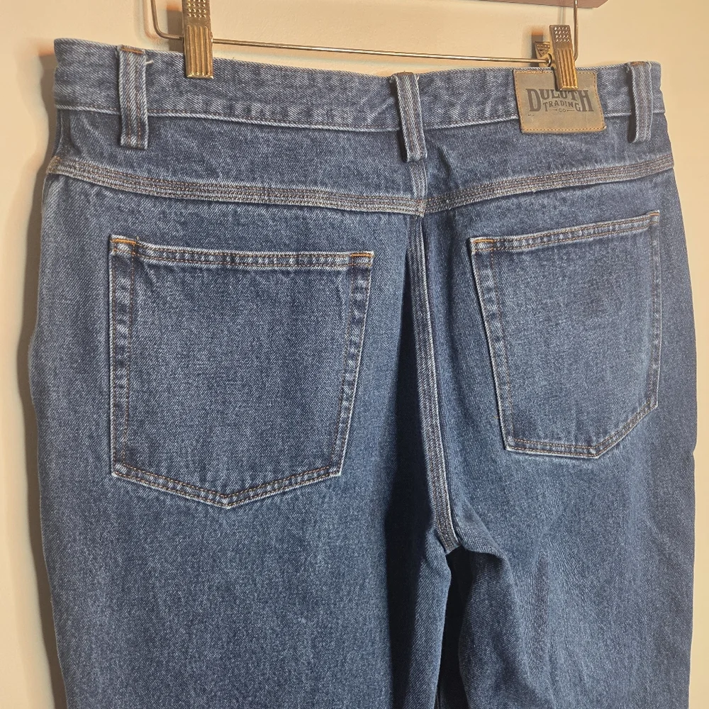 Duluth Trading Co Men’s Relaxed Fit Denim Jeans 35x34 100% Cotton